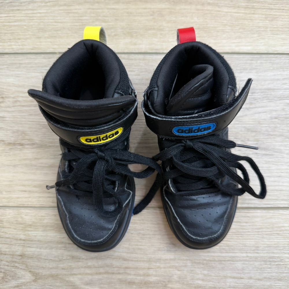 adidas Black Sneakers with Blue, Red and Yellow Accents. Size 12 (Toddler) - Picture 4 of 12